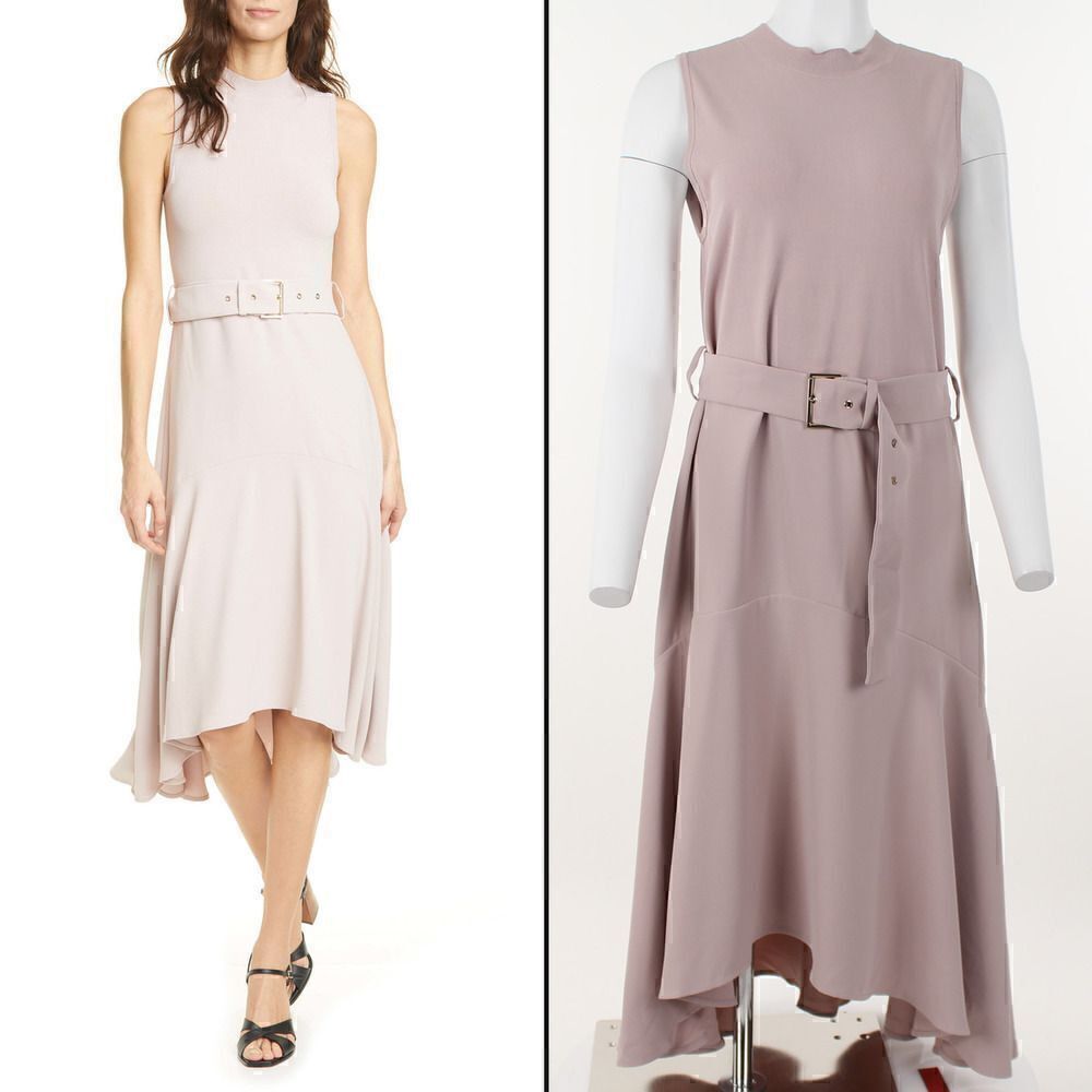 Ted Baker London Corvala High Low Dress in Pink